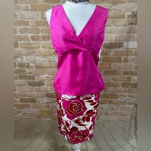 🆕Maggy London Silk Skirt Set Size 14